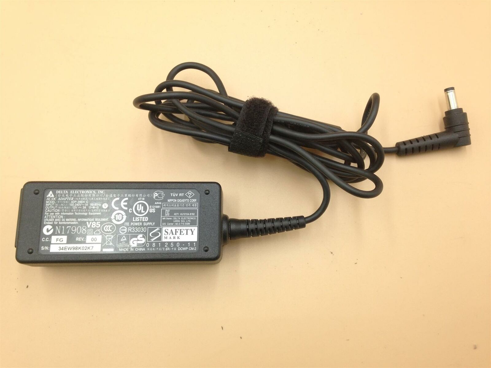 *Brand NEW*Delta Electronics 12V 3A 36W AC Adapter ADP-36EH C POWER Supply - Click Image to Close